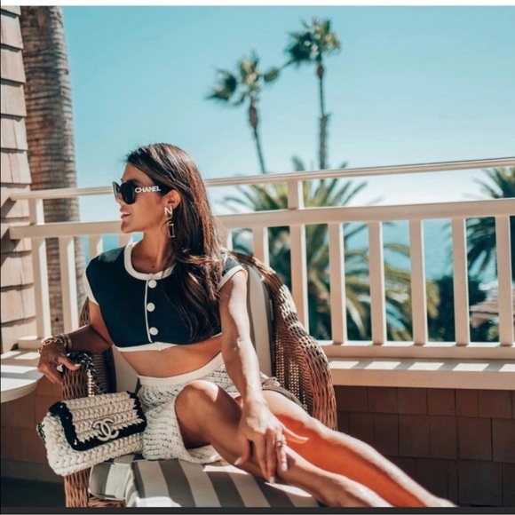 Chanel Sunglasses Rhinestone Logo 5422-B-A c.1026/S4 100% UVA UVB Protection - Picture 3 of 16